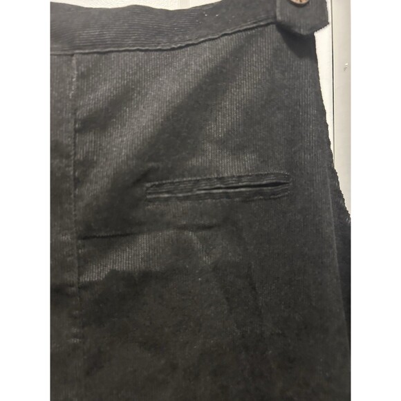 Overall Dress Pocket Black Corduroy Size 2X Front And Back Pockets Midi Teacher - Picture 2 of 6